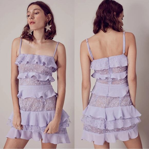 For Love And Lemons Dresses & Skirts - For Love And Lemons Cosmic Tiered Lace Dress.